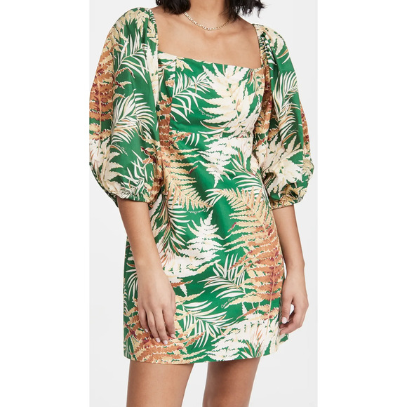 Cara Cara Montauk Dress Fern Leaf Print‎ Size Small - Picture 1 of 10